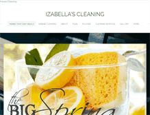 Tablet Screenshot of izabellascleaning.com